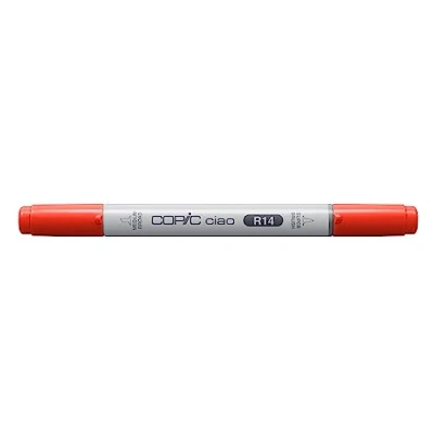 Image of COPIC Ciao Coloured Marker Pen (R 14) Light Rouge, For Art &amp; Crafts, Colouring, Graphics, Highlighter, Design, Anime, Professional Beginners, Supplies Colouring Books