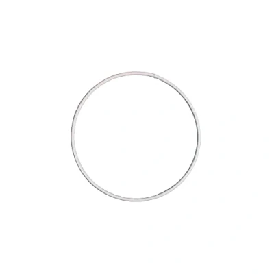 Image of 10cm White Coated Metal Ring for Crafts Wreath &amp; Flower Hoop