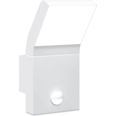 Image of vidaXL Outdoor LED Wall Light with Sensor White Die cast Aluminium