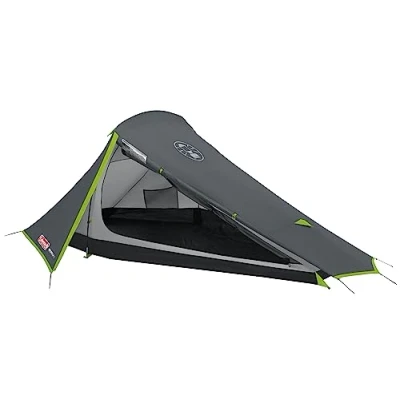 Image of Coleman Bedrock 2 tent, a compact man dome light person camping and hiking 100% water proof, sewn in groundsheet, trekking tent which can be put up quickly