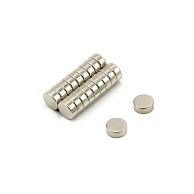 Image of N35 Neodymium Magnet for Arts, Crafts, Model Making, DIY, Hobbies, Office, and Home 10mm dia x 4mm thick 1.9kg Pull Pack of 20