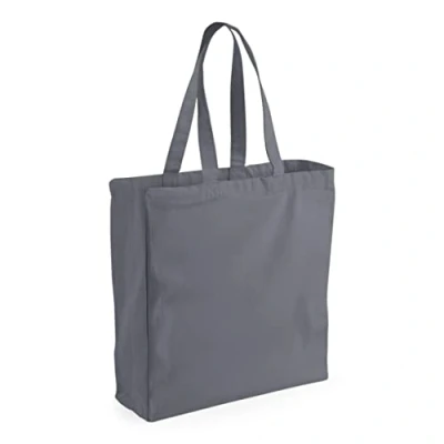 Image of Westford Mill W108 Canvas Classic Shopper Graphite Grey