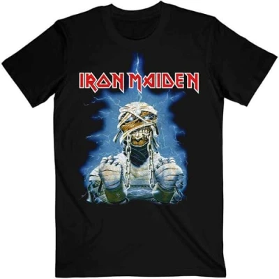 Image of Iron Maiden T Shirt World Slavery Tour 84 85 Band Logo Official Mens Black S