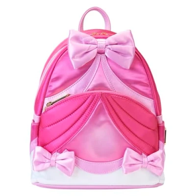 Image of Disney Cinderella 75th Anniversary Pink Bow Loungefly Mini Backpack