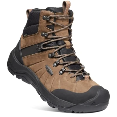 Image of Keen Revel IV MID Polar Winter boots, Men&#039;s, Size: 10, Dark earth/caramel cafe Leather and textile
