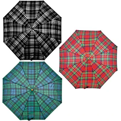Image of Tartan Supermini Umbrella Assorted