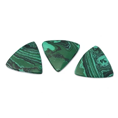 Image of Alnicov Guitar Picks Natural Stone Plectrums for Bass Ukulele Accessory Set of 3