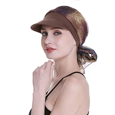 Image of Baseball Caps for Breast Cancer Women Chemotherapy Medical Treatment Brown