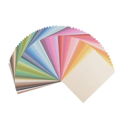 Image of Florence Cardstock Smooth Multicoloured Coloured Card Making Supplies A4 12 x 5 Sheets Paper for Scrapbooking, and Other Crafts 216 GSM