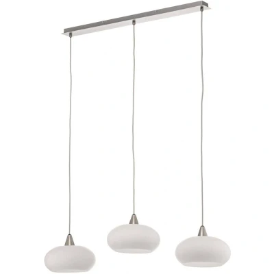 Image of Lucande Sharvil pendant light, 3 bulb, glass