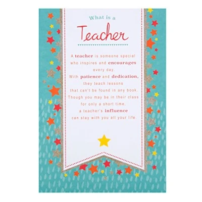 Image of Hallmark Thank Teacher You Card &quot;Great Teacher&quot; Medium