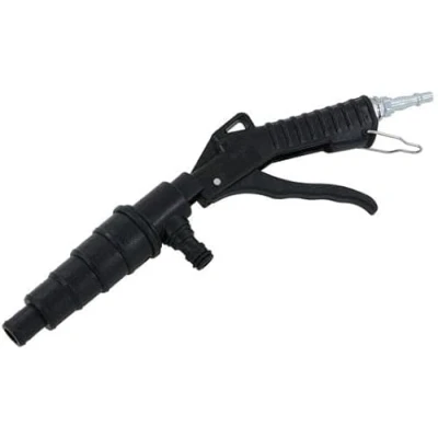 Image of Air Powered Coolant Flush Gun High Pressure Cooling System Cleaning Tool with Multi Size Adaptors