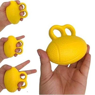 Image of Finger Exerciser Ball, Strengthener Training Silicone Squeeze Eggs, Hand Grip Strength Training, Forearm Wrist Stress for Athletes Musicians