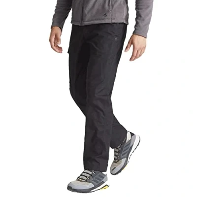 Image of Craghoppers Mens Expert Kiwi Slim Trousers, Black, Size 42&quot;