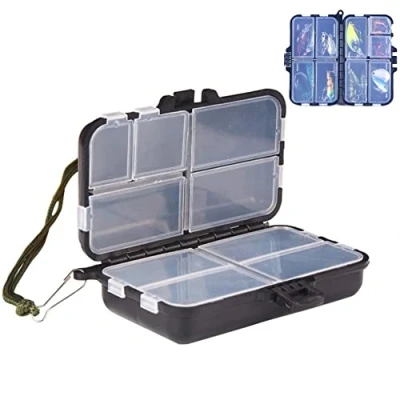 Image of 9 Compartments Fishing Lure Boxes Tackle Storage Removable Accessories Box
