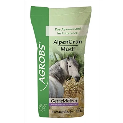 Image of Agrobs AlpenGrün Müsli horse mash, 15 kg