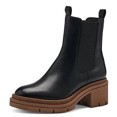 Image of MARCO TOZZI Women&#039;s 2 25460 41 Chelsea, Black/Nature, 6.5