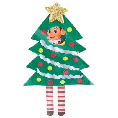 Image of Naughty Christmas Elf Costumes and Clothes for Cheeky Badly Behaved Elves (Christmas Tree Outfit)