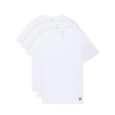 Image of Lyle &amp; Scott Maxwell 3 Pack T Shirt White XXL