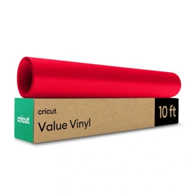 Image of Cricut Value Vinyl Matte, Red 12 in x 10 ft (1)