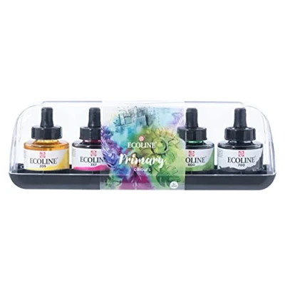 Image of Ecoline Liquid watercolour set Primary 5 x 30 ml (11259900)