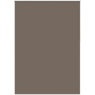 Image of vidaXL Roller Blinds Blackout, Thermal Benefit Window Blinds, Coffee Colored, Light Blocking, Easy Installation, Wall or Ceiling Mount, 160x230cm