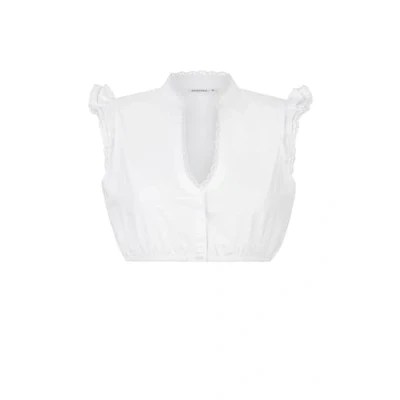 Image of Stockerpoint Women&#039;s Fleur Dirndl Blouse, White, 8