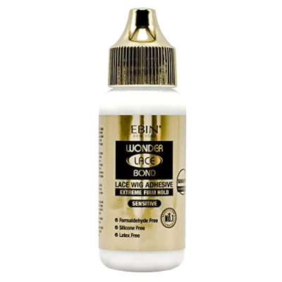 Image of EBIN NEW YORK Wonder Lace Bond Extreme Firm Hold 1.18 Oz Sensitive, No Residue, Improved Formula, Gentle Use, Perfect for Delicate Scalp, Easy to Apply, Waterproof, Latex Free, Formaldehyde Free