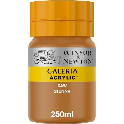Image of Winsor and Newton Galeria Acrylic Colour 250ml 552 Raw Sienna (Pot)
