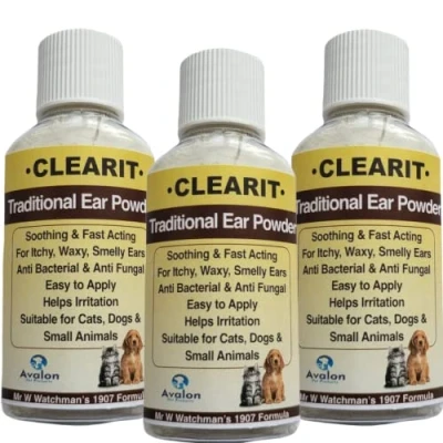 Image of Clearit Traditional Ear Powder Fast Acting Super Effective 20g For Itchy Waxy Smelly Ears