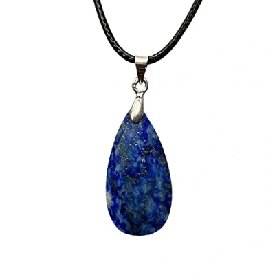 Image of VIE Teardrop Faceted Pendant (Lapis Lazuli)