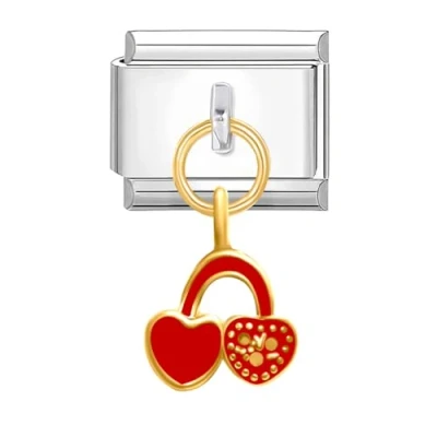 Image of Quiges 9mm Italian Style Charm Link Module Stainless Steel for Bracelets
