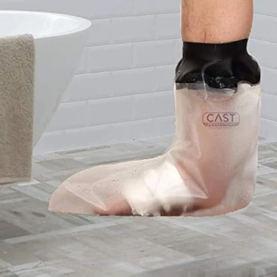 Image of Lifeswonderful Adult Foot Waterproof Plaster Cast and Dressing Protector Ideal For Showering