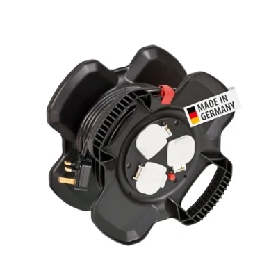 Image of Brennenstuhl Rubber Cable Reel X Gum (15m, Special Mixture, for Indoor use, Made in Germany)