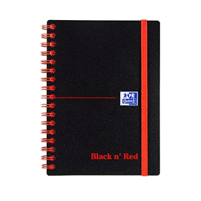 Image of Black n&#039; Red A6 Twinwire Poly Cover Notebook Black/Red