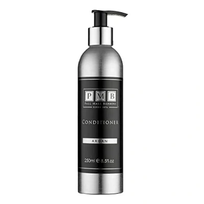 Image of Pall Mall Barbers, Finest Hair Care for Men Since 1896 Argan Conditioner 250ml Mens Vitality and Luster Hydrating Indulging Dry, Split Ends