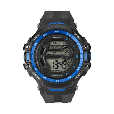 Image of SEKONDA Unisex Adult Digital Watch with Plastic Strap 1520E.05