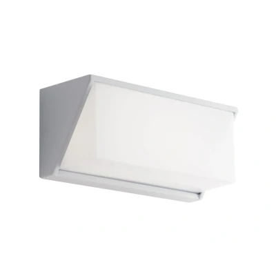 Image of Luxon Outdoor LED Aluminum Flush Wall Light, White, IP54, 4000K