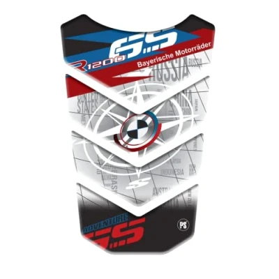 Image of RESINATED TANK PAD STICKER 3D EFFECT COMPATIBLE WITH MOTORCYCLES BMW R1200GS R 1200 GS Adventure Adv v1