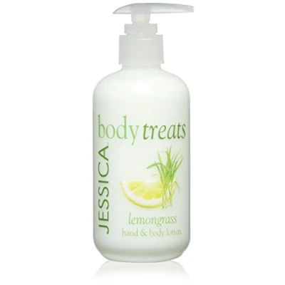 Image of JESSICA Body Treats Hand and Lotion, Lemongrass, 245 ml