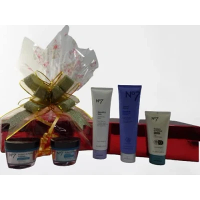 Image of Glory Cosmetics No7 Protect &amp; Perfect Intense Collection Gift Set Box Wrapped, Luxury Hamper For Her, Black