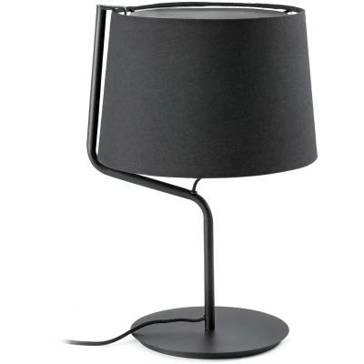 Image of Berni 1 Light Table Lamp Black, E27