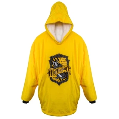 Image of Harry Potter: Hufflepuff Oversized Blanket Hoodie Yellow