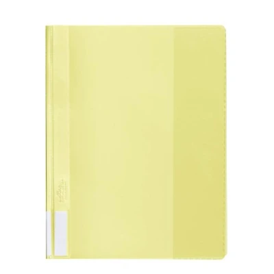 Image of Durable Duralux Clear View Folder Yellow (Pack of 25)