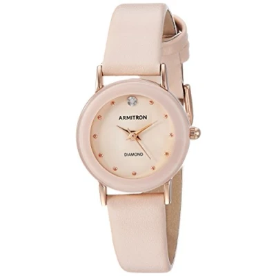 Image of Armitron Women Analog Japanese Quartz Watch with Leather Strap 086702608768