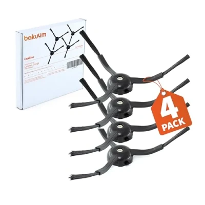 Image of BAKUUM Pack of 4 brushes, for Cecotec Conga 7490 ULTIMATE. spare parts and accessories robot vacuum cleaner