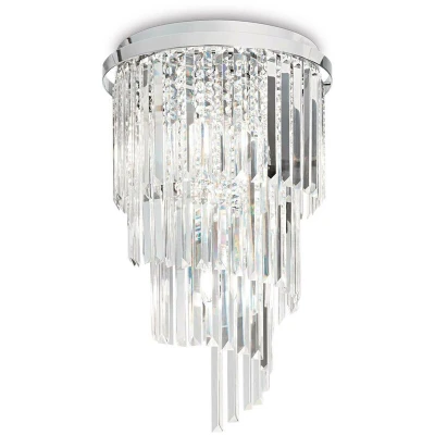 Image of Carlton 8 Light Ceiling Chandelier Chrome, E14
