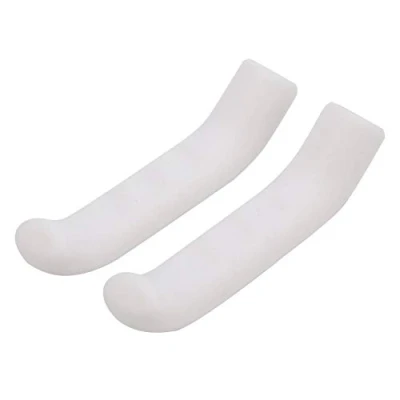 Image of VGEBY1 1Pair Bicycle Brake Lever Cover, Bike Protector Silicone Cycling Grips Accessory(White)