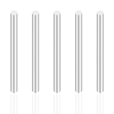 Image of iMeistek Aluminium Round Rods,5mm Diameter,100mm Length Solid Rods for RC Cars model,Industrial Machinery,DIY Handicrafts(5PCS)