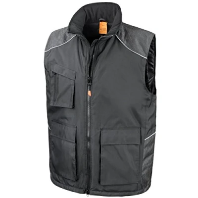 Image of R306X=Result Workguard Vostex Bodywarmer Colour=Black Size=4XL